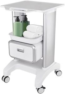 Portable Professional Medical Trolley Cart Load 130 Lbs with Drawers and Silent Wheels for Beauty SPA Home Hospital Office Medical Clinic