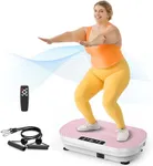 FEIERDUN Vibration Plate Exercise Machine, Vibration Plate for Lymphatic Drainage, Power Plate Vibration Platform for Weight Loss, Toning & Wellness-Pink