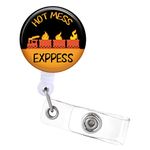 Badge Reels Holder Retractable with ID Clip for Nurse Name Tag Card ICU ER EMS EMT First Aid Surgical Nursing Doctor Teacher Student Medical MD Work Office Alligator Clip ZJK383