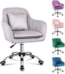 ALFORDSON Velvet Office Chair Swive