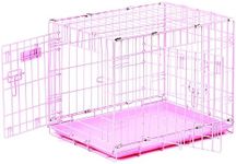 Precision Pet "ProValu," Double Door Dog Crate Pink