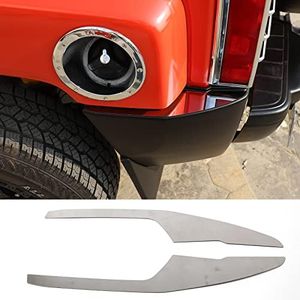 Rear Bumper Protector Guard, Silver L-shaped Guard Plate, Trunk Bumper Guards, Rear Bumper Corner Bezel Cover for Hummer H3 2005-2009, Aluminum Alloy