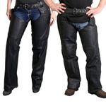 Hot Leathers Unisex Adult Unisex,Riding,Protection,Classic Powersports-Protective-Chaps, Black, Medium US