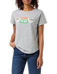 FRIENDS Women's Central PERK T-Shirt, Grey (Size: Large)