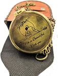 (Life is Beautiful with You) | Engraved Compass with Brown Leather case | Gift for Husband, Gift for Wife, Gift for Her/him, to My Son, to My Mom, Confirmation Gift, Camping Compass