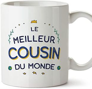 Mugffins Tasses pour COUSIN - En Français - Cadeau original pour COUSIN - Le Meilleur Du Monde - 11 oz / 330 ml