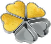 Fox Run Linked Heart Cake Pan, 4-Inch, Preferred Non-Stick