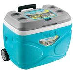 Pinnacle's Prudence Hard Cooler: Portable Ice Cooler | Leak-Proof, BPA-Free| 30 L, 72hrs Ice Retention |Fits 36 Cans| Sturdy Wheels |Tap for Easy Draining |Chiller Ice Box for Travel & Parties.