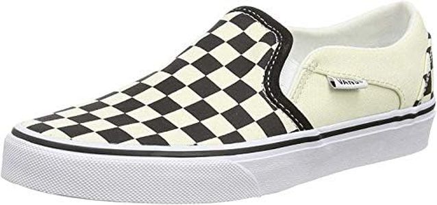 Vans Women's Asher Sneaker, Multicolour Checkerboard Black White Apk, 5 UK