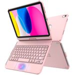 TQQ Touchpad Keyboard Case for iPad 10th generation, Multi-Touch Precision Trackpad, 360° Rotatable, Thin & Light, Compatible with iPad 10th Generation 10.9 inch 2022