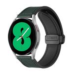 STRAPY 20mm Soft Genuine Leather Hybrid Watch strap Compatible with Boat Watch Matrix, Mercury, Zenit, Smartwatch, Replacement band Magnet Buckle With Folding Straps for men women (Green)
