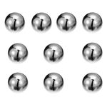 CYIWPH Ten 1" Inch Diameter Hardened Chrome Solid Steel Bearing Balls, Precision Balls (10 Pieces)