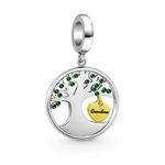 PHOCKSIN Grandma Family Tree of Life Bead Charms for Bracelets Christmas Birthday Gifts for Grandma Jewellery