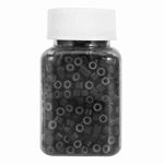 Hair Micro Beads, 1000pcs Silicone Lined Micro Ring Links Beads Links For Hair Feather Extensions Women and Men (5mm Dark Brown)
