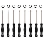 8 Pack Carburetor Adjustment Tool Included Pac Man/Small Head Pac Man / 21 Teeth Splined/ 7-Teeth Splined/Small Head Single D/Double D/Hexagon Carb Screwdriver for Common 2 Cycle Small Engine