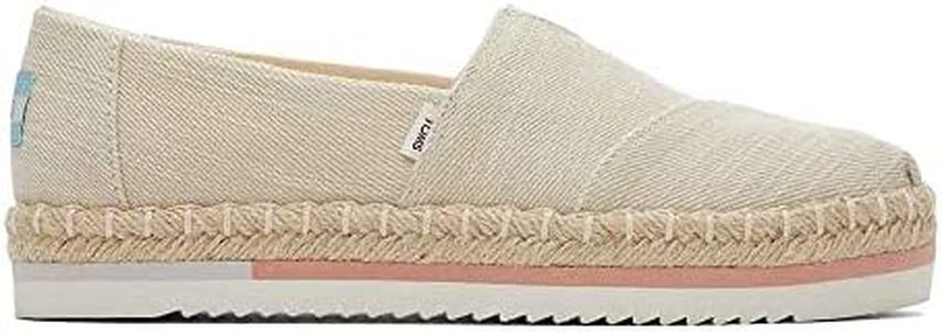 TOMS Shoes Women's Alpargata Platform Rope Natural Heavy Twill 7.5 M