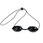 KOSTECH Safety IPL ND-Yag Laser Goggles Eye Patch - Laser Protection Glasses for Cosmetic Laser Treatment, |Protection UV Black Glasses for Patients in IPL UV Infrared Laser Light Therapy (Pack of 1)