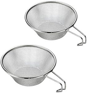 Camping Moon S-213-2P Sierra Stacking Colander, Stainless Steel, Set of 2