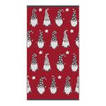 Fusion - Red Christmas Gonks Hand Towel 2 Pack (50 x 90cm) - Soft & Fluffy 100% Cotton - Christmas Gnomes Santa Hand Towels - Christmas Bathroom Towels - Christmas Decorations/Bathroom Accessory