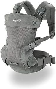 Graco Cradle Me 4 in 1 Baby Carrier | Includes Newborn Mode with No Insert Needed, Mineral Gray