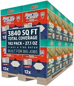Akfix Thermcoat Fire Rated Spray Foam Insulation 3840 sq ft (192x27.1 oz) - (R-Value 11.32/2 inc) Closed Cell Expanding Wide Sealant Thermal Insulation for Walls and Attic - Gun&Cleaner NOT Included