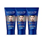 Meglow Men Fairness Cream Pack of 3,50g Each - with Brightening Essence Technology Aloe Vera & Cucumber Extracts with Vitamin E |Brightening & Moisturize Skin |SPF 15 |Paraben-Free