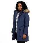 Peter Storm Women’s Paloma Parka Jacket with Faux Fur Lined Hood and 4 Pockets, Waterproof, Insulated (UK, Numeric, 18, Regular, Regular, Navy)