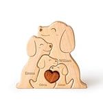 Customizedbee Wooden Dogs Family Pu
