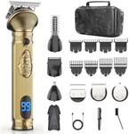REHOYO Beard Trimmer for Men, Travel Electric Shavers for Men with Case, Cordless Hair Clipper, Mens Grooming Kit for Mustache Body Nose Face - 180 Mins Shaving, Gifts for Him & Father