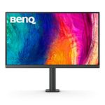 BenQ PD2705UA 27-inch Ergo Arm 4K Monitor, UHD, sRGB, Rec.709, HDR10, IPS, AQCOLOR Technology, USB-C, Factory-Calibrated, Hotkey Puck G2, KVM, Color Mode, DualView, Gray
