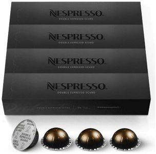 Nespresso Vertuo Double Espresso Scuro 40 Capsules, 4x Sleeves of 10