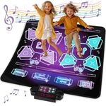 AmyBenton Single/Double Dance Mat, Large Dance Mat with Scoring, Dance Pad with 8 Mode, 3 Level, Suitable for Kid Age 3 Years Plus