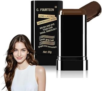 Safe and Convenient Hair Dye Comb for Women & Men, Portable Dye Comb for Gray Hair Coverage, Cover Up Stick, 2-in-1 Waterproof and Sweat-Proof Stick, Quick Touch-Ups (Dark Brown)