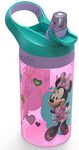 Zak Minnie Mouse Designs 16oz Plastic Water Bottle Pink/Teal