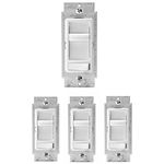 Leviton - R62-06674-P0W Universal Incandescent Slide Dimmer, White (4 Pack)