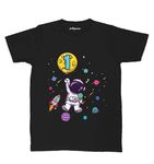 Perkymoon Astronaut and Universe T - Shirt for Girls and Boys (1 Years)