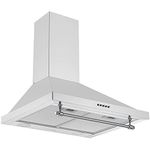 Ancona Vintage Series 24" 440 CFM Convertible Wall Mount Pyramid Range Hood in Stainless Steel AN-1560