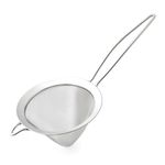 Cuisipro 746626 Stainless Steel 5.5-Inch Cone Shaped Strainer, Silver