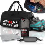 40L Gym Bag Duffle Bag, 9 Pockets-Shoe Compartment Wet Pocket Gym Towel Gym Bag Mens and Womans