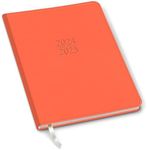 Gallery Leather Family Planner 2024-2025 for moms, Elegantly Bound Calendar Planner and Notebook with Stylish White Page Edges, 18 Months - Caribbean Sunset - 9 x 7 "