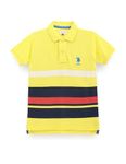 U.S. POLO ASSN. Boy's Regular Fit T-Shirt (UKTSHR0014N_LT. Yellow 9 Years-10 Years)