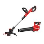 CRAFTSMAN V20 String Trimmer and Leaf Blower Combo Kit, Cordless (CMCK297M1)