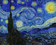 Tallenge Starry Night by Vincent Van Gogh- 10 Most Famous Paintings In The World Collection - Small Poster Paper (12 inches x 17 inches)