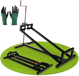 Lève tondeuse Juskys, jusqu'à 400 kg - lève tondeuse à 45°, tondeuses à gazon/autoportées et tracteurs tondeuses - plate-forme de levage pour tondeuses autoportées, dispositif de levage – noir