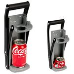 ZENO Can Crusher & Bottle Opener | 500ML Heavy Duty 16OZ 2 in 1 Crushes Soda Cans and Beer Cans | Large Beer Tin Can Crusher Wall Mounted Recycling Tool Bottle Opener | Plastic Bottle Crusher