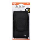 Nite Ize Clip Case Cargo Phone Holster - Protective, Clippable Phone Holder for Your Belt Or Waistband - Double Wide - Black