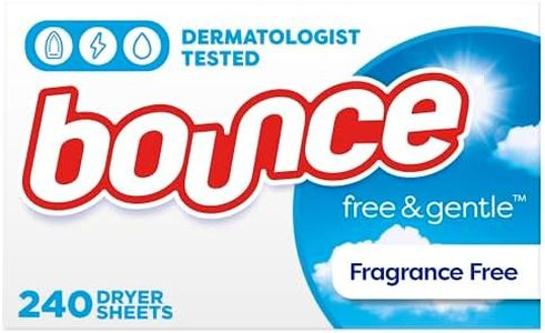 Bounce Fabric Softener Sheets, Free & Gentle, 240 Count