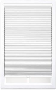 DEZ Furnishings QEWT700640 Cordless Blackout Cellular Shade, 70W x 64H Inches, White