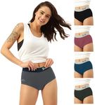 FREECULTR Women's Underwear Antibacterial Micromodal Airsoft Cult Waistband | Boxer Brief - Non-Itch, No Chafing, Sweat-Proof Comfort Size M Pack of 5-Ash Grey,Pot Black,R-Red,Mid-Blue,S-Green