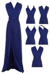 Edaydress Long Wedding Guest Dresses for Women Wrap Convertible Multiway Infinity Dresses Slit Plus Size Bridesmaid dresses